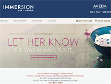 Tablet Screenshot of immersionspa.com